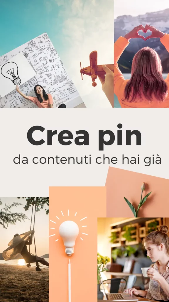 Crea pin da contenuti