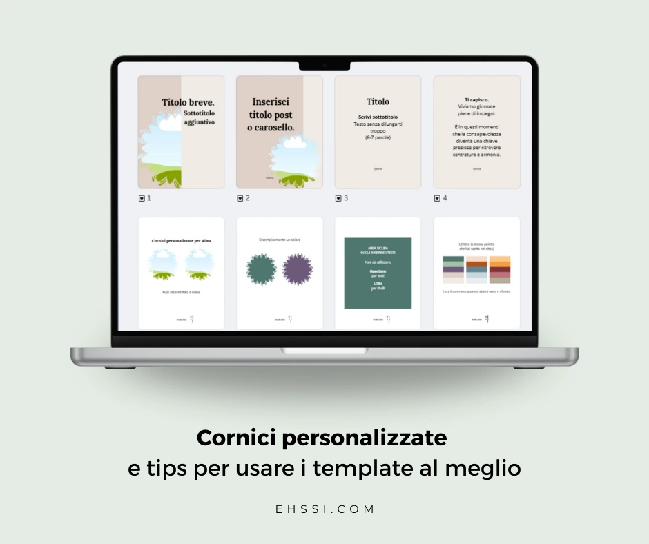 Anteprima Alma Template per Canva