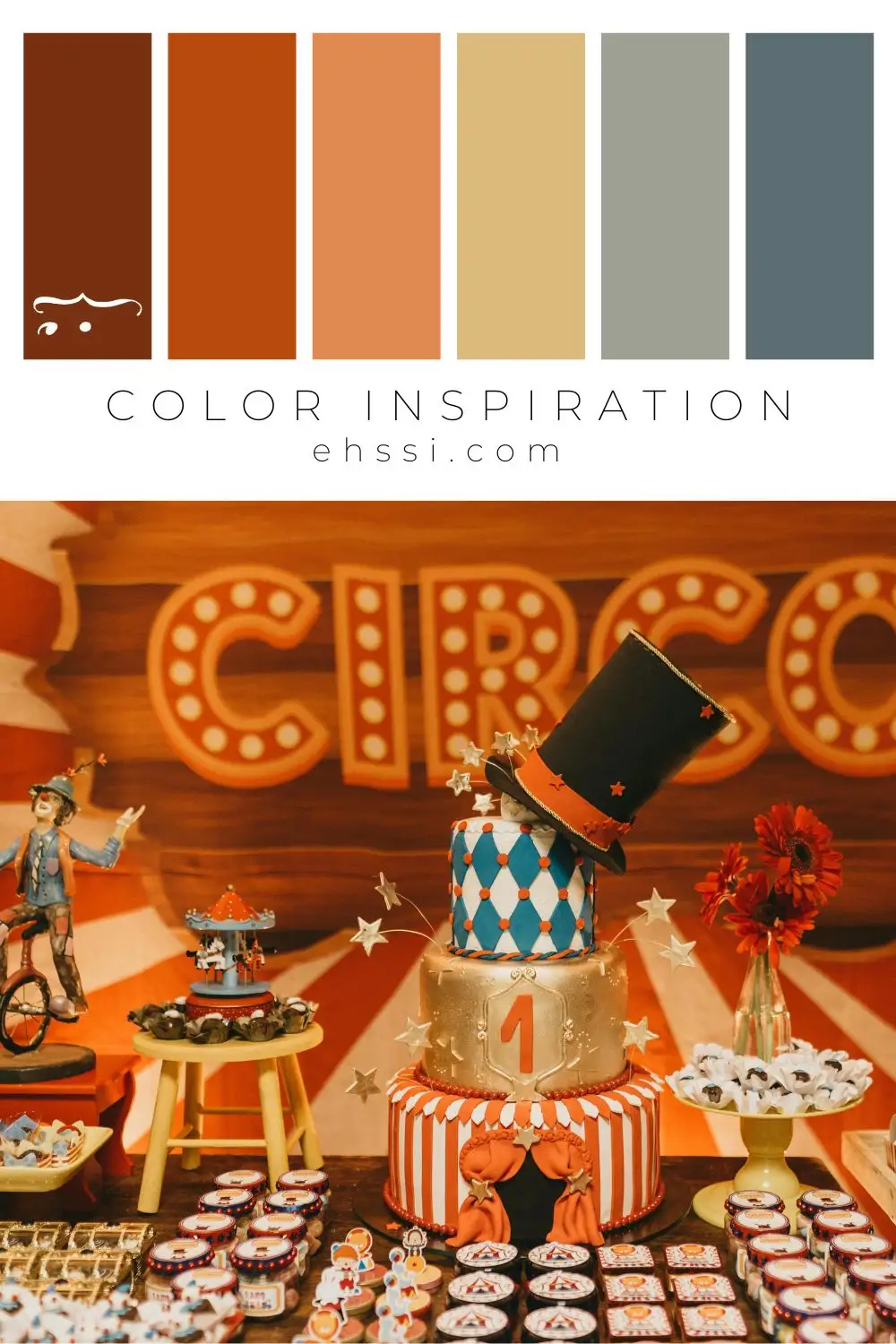 Ispirazione dal circo Palette colori ispirata al circo 1