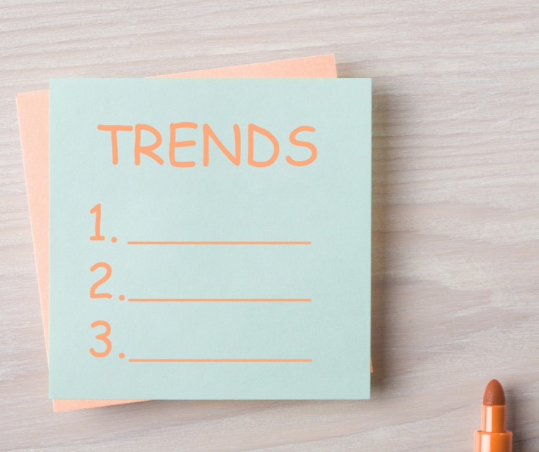 Post-it per scrivere appunti sui trend design 2027
